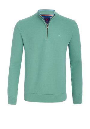 Andre Venice Quarter Zip Sweater, Green