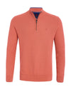Andre Venice Quarter Zip Sweater, Burnt Orange