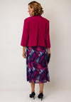 Via Veneto Mamy Printed Dress and Jacket Co-Ord, Pink