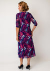 Via Veneto Mamy Printed Dress and Jacket Co-Ord, Pink