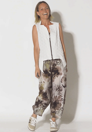 My Soul Sleeveless Bubble Top, Off White