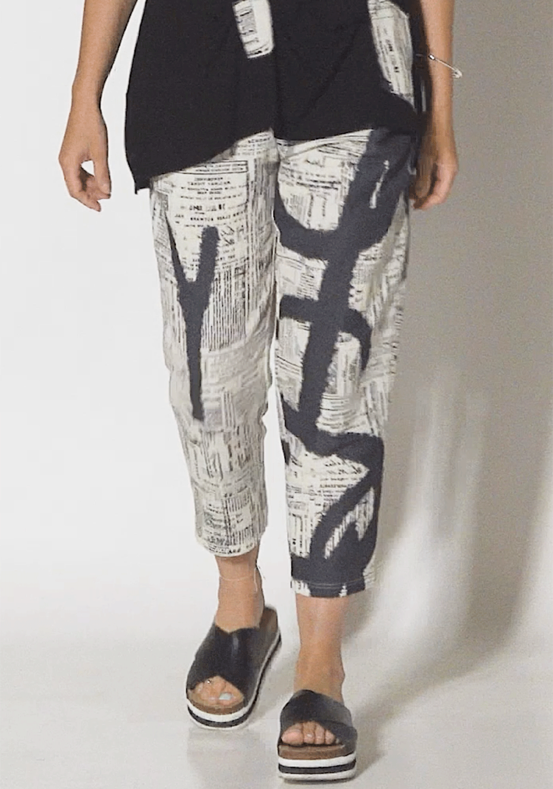 My Soul Letters Tapered Trousers, Sand