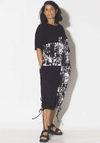 My Soul Oldies Print Dress, Black
