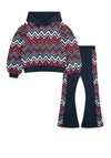 A Dee Mini Girl Coco 2 Piece Tracksuit, Navy Multi