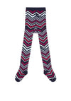 A Dee Ari Print Tights, Navy Multi