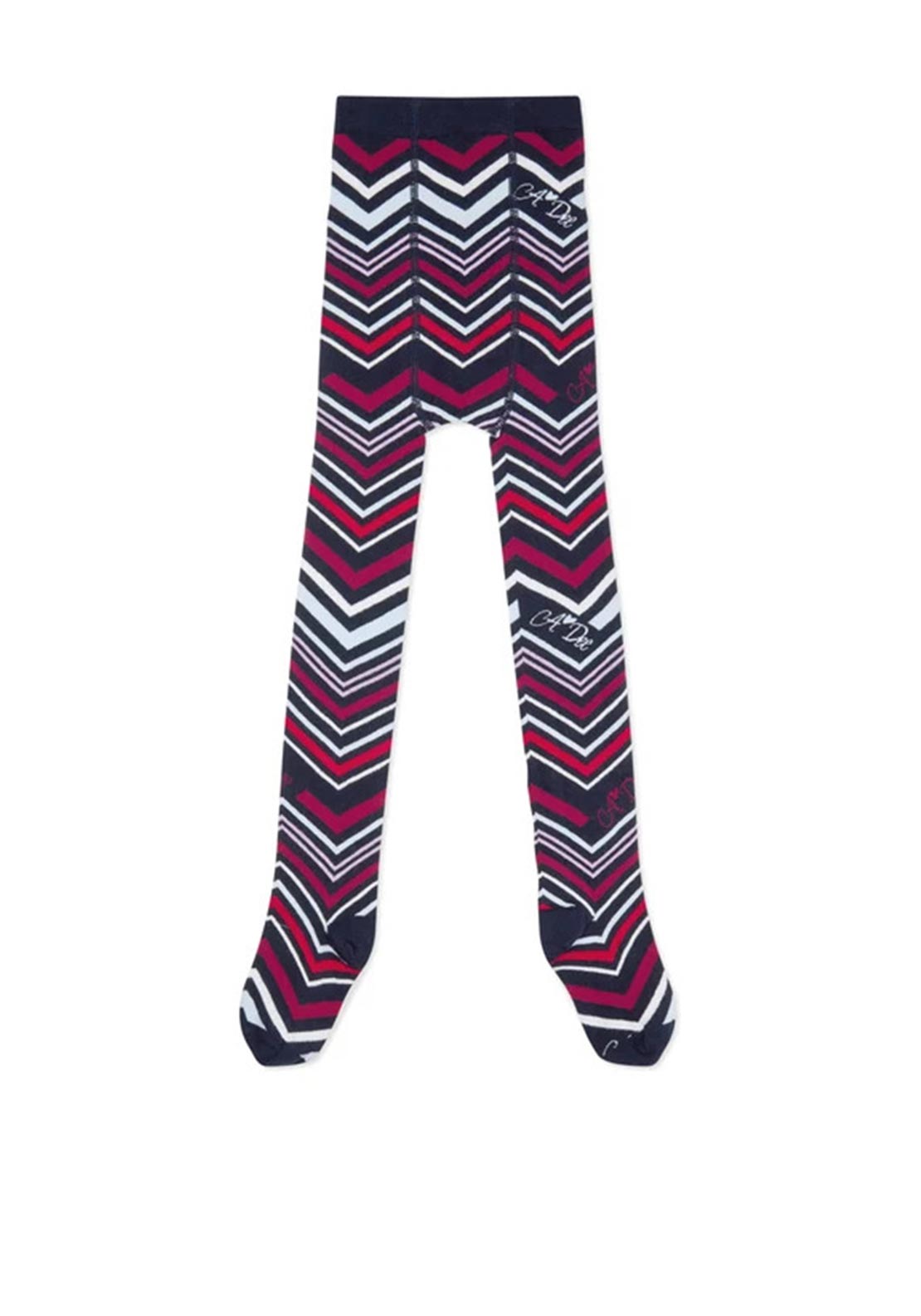 A Dee Ari Print Tights, Navy Multi