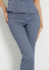 Guess Gingham Check Print Trouser, Blue Multi