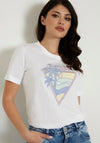 Guess Triangle Logo T-Shirt, White