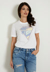 Guess Triangle Logo T-Shirt, White