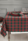 Walton & Co Festive Tartan Tablecloth, Green Multi
