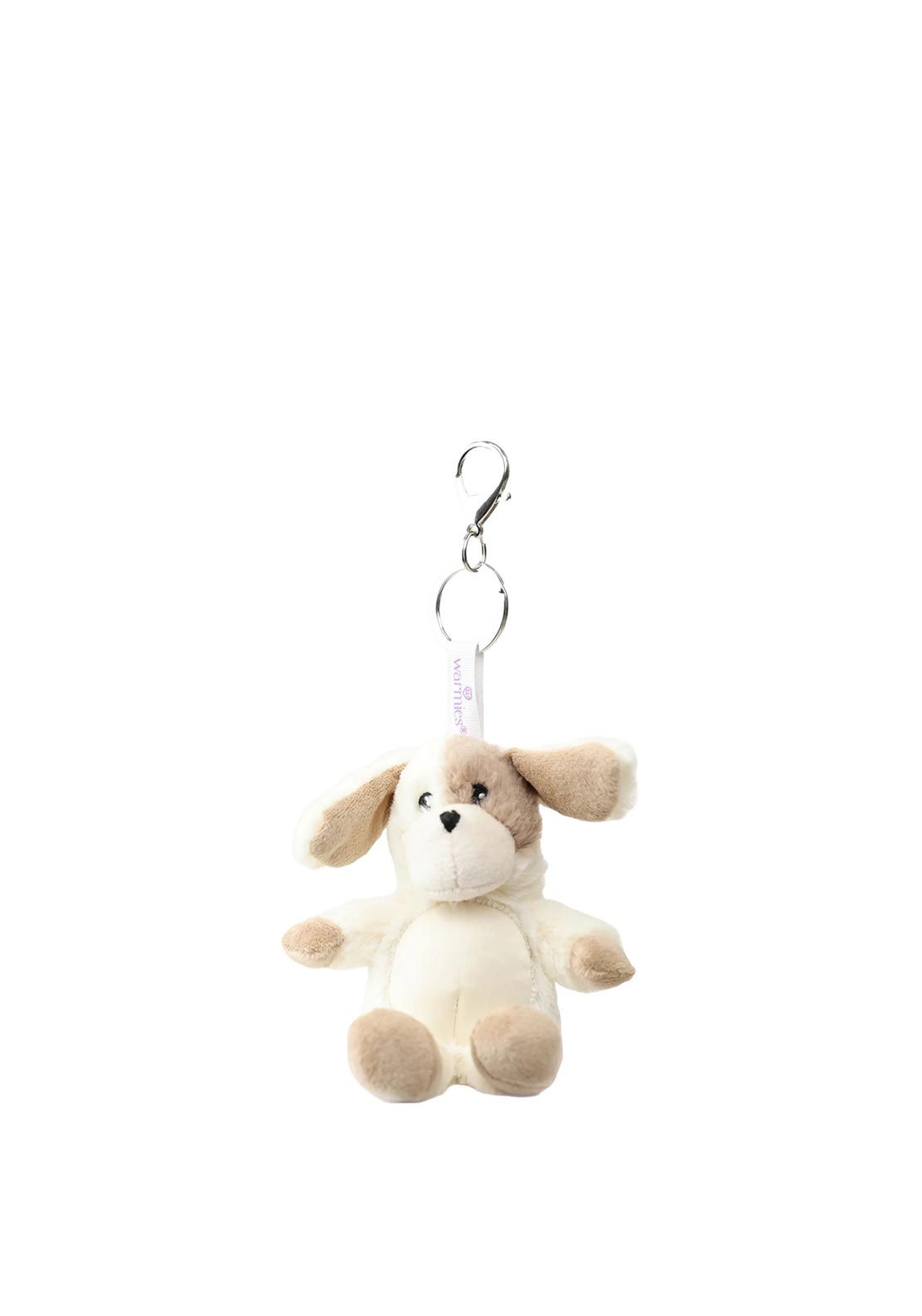 Warmies Puppy Scented Plush Keyring, Cream