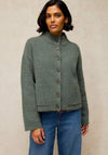 White Stuff Margot Round Neckline Cardigan, Green