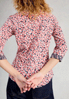 White Stuff Annie Patterned Jersey Shirt, Pink
