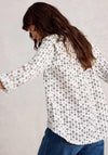 White Stuff Sophie Organic Cotton Shirt, White Print