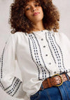 White Stuff Naomi Embroidered Shirt, Ivory