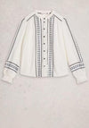 White Stuff Naomi Embroidered Shirt, Ivory