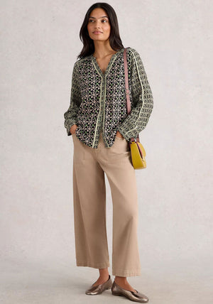 Mabel Mixed Print Top