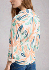 White Stuff Annie Patterned Jersey Shirt, Ivory Multi