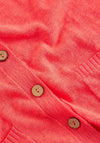 White Stuff Nova Button Up Cardigan, Coral