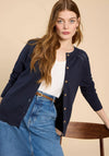 White Stuff Lulu Crew Neck Knit Cardigan, Navy