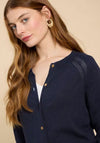White Stuff Lulu Crew Neck Knit Cardigan, Navy