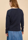 White Stuff Lulu Crew Neck Knit Cardigan, Navy