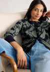 White Stuff Lulu Floral Pattern Cardigan, Green