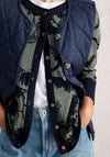 White Stuff Lulu Floral Pattern Cardigan, Green