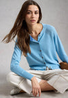 White Stuff Button Up Front Cardigan, Blue