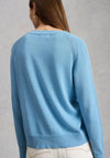 White Stuff Button Up Front Cardigan, Blue