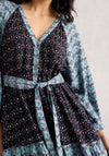 White Stuff Clementine V-Neck Maxi Dress, Blue Multi