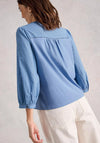 White Stuff Daisy Dobby Blouse, Blue