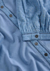 White Stuff Daisy Dobby Blouse, Blue