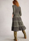 White Stuff Mabel Printed Midi Button Dress, Black