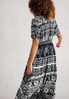 White Stuff Lucy Abstract Pattern Midi Dress, Navy