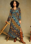 White Stuff Hope Geometric Maxi Dress, Navy