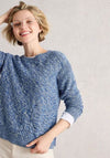 White Stuff Victoria Yarn Stitch Jumper, Blue