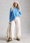 White Stuff Ribbed Basic Jumper, Blue