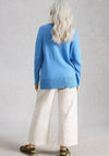 White Stuff Ribbed Basic Jumper, Blue