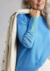 White Stuff Ribbed Basic Jumper, Blue