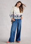 White Stuff Lana Patterned Top, White