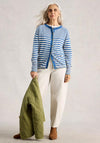 White Stuff Lulu Striped Cardigan, Blue