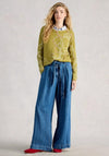 White Stuff Olive Print Crew Neck Jumper, Green