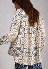 White Stuff Lydia Collared Graphic Print Shirt, Cream