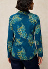 White Stuff Annie Jersey Foil Print Shirt, Blue