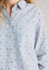 White Stuff Sophie Collared Long Sleeve Shirt, Blue