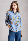 White Stuff Sophie Collared Long Sleeve Shirt, Blue