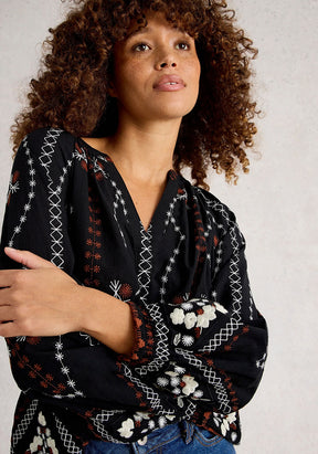 Aurora Embroidered Top