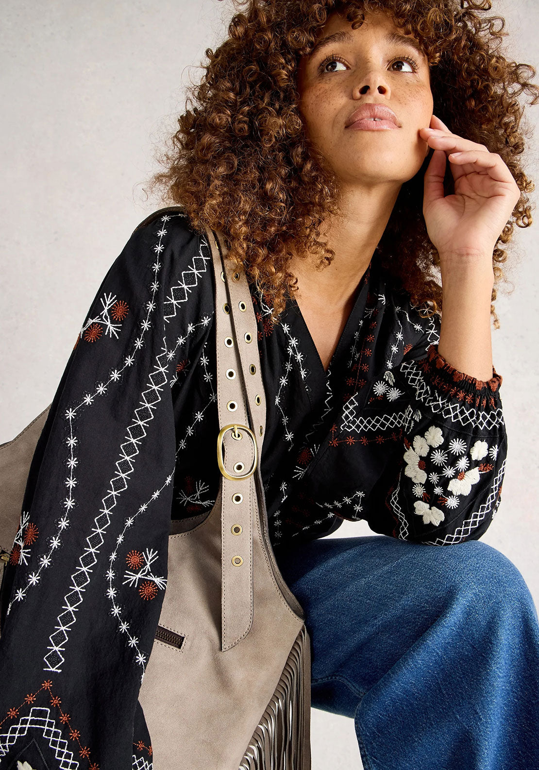 Aurora Embroidered Top