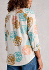 White Stuff Sophie Printed Pocket Detail Shirt, Ivory